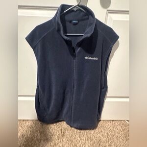 Columbia Dark Blue Sleeveless Fleece Vest